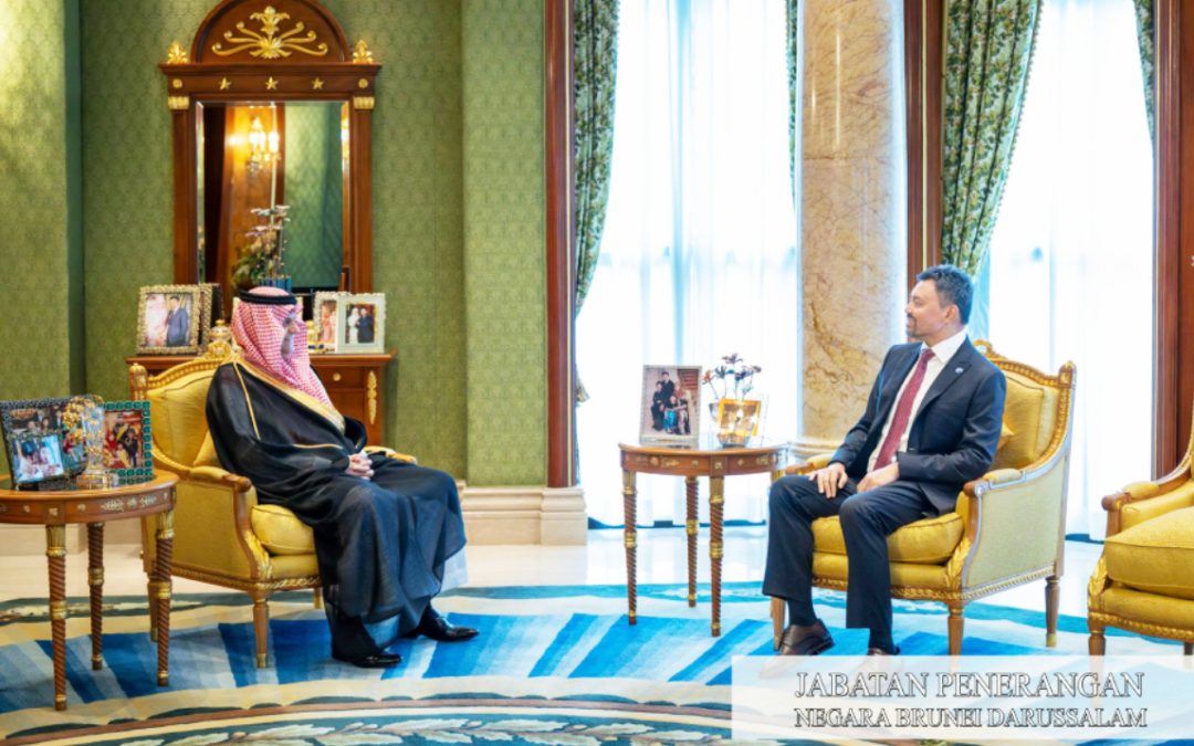 His Royal Highness receives in Audience with Outgoing Ambassador Extraordinary and Plenipotentiary of the Kingdom of Saudi Arabia to Brunei Darussalam