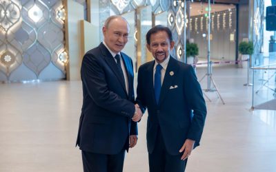 His Majesty The Sultan And Yang Di-Pertuan Of Brunei Darussalam Attends Bilateral Meeting With His Excellency The President Of The Russian Federation