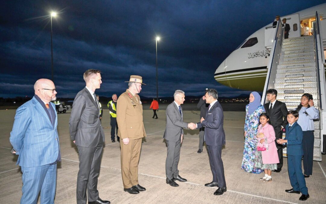 Their Royal Highnesses arrive in Australia