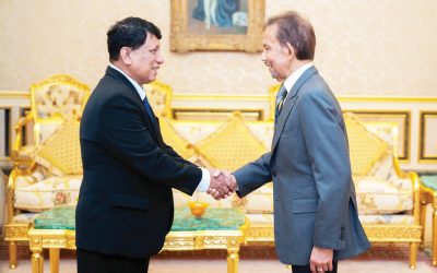 His Majesty received in audience outgoing Ambassador of Myanmar